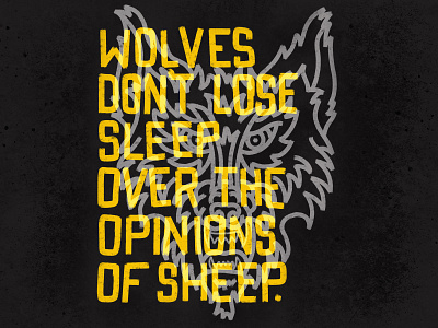 Opinions of Sheep american traditional atlanta brush brush lettering handlettering lettering procreate procreateapp type typography wolf wolves