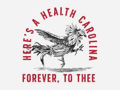 Forever to Thee branding branding design football gamecock linedrawing screenprinting south carolina tshirt typography vector