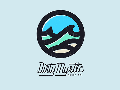 Dirty Myrtle Concept branding east coast icon myrtle beach procreate script script lettering south carolina surf typography
