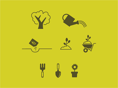 Parks & People Icons design icon design icons illustration minimal design