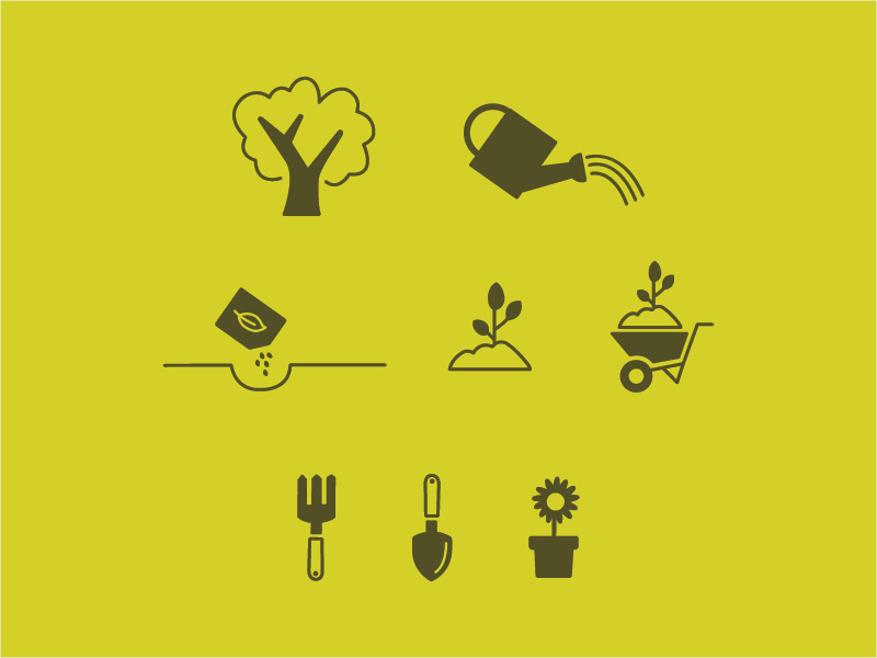 Parks & People Icons design illustration minimal design icon design icons