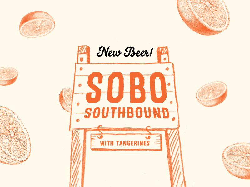 SOBO Beer Label social media label design beer vintage design branding