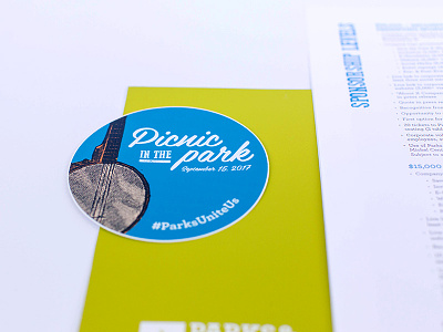 Picnic in the Park Sponsorship Packet branding design event branding logo nonprofit