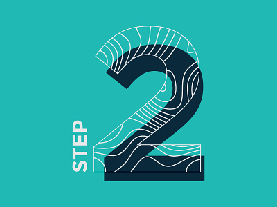 Exploring Numbers numbers topographic map typography
