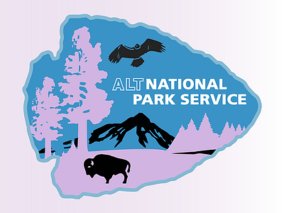 Alt National Parks Service illustration logo