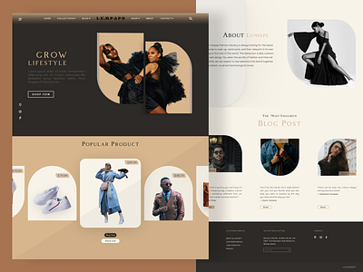 Lempaps Fashion Website explorationswebsite fashionshots popularwebsite ui uiuxdesign userinterface websitefashion