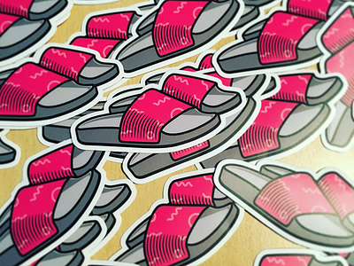 Slippers stickers