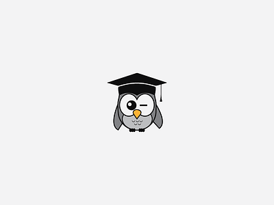 Owl branding design logotype bird owl education illustration logo reading school vector