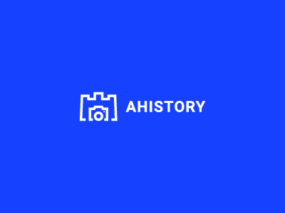 Ahistory - Logo android app application blue camera fortress history logo photography picture simple