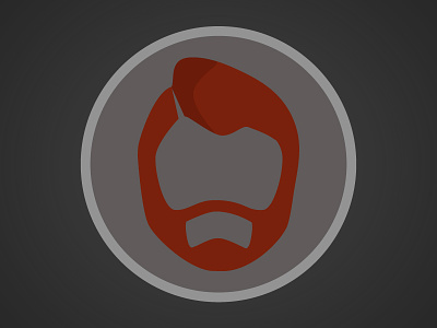 Personal Beard Badge badge beard brand iron on logo new business card