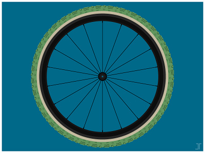 Cyclocross Pt. 1 cycling cyclocross illustration minimal simple tire