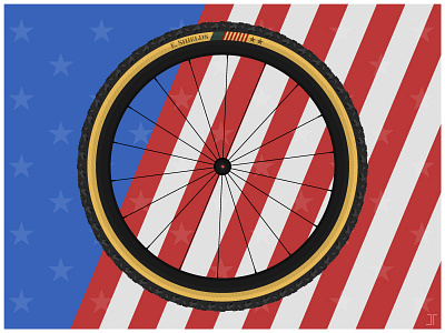 Cyclocross Pt. 2 cycling cyclocross illustration minimal simple tire