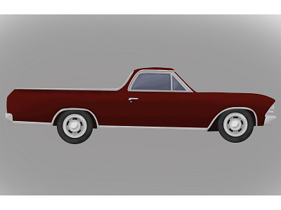 '66 El Camino car design el camino illustration procreate tansportation vehicle