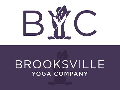 Brooksville Yoga Company brand architecture branding brooksville brooksville yoga company byc cow cow pose gotham illustration silhouette silo yoga yoga company yoga studio