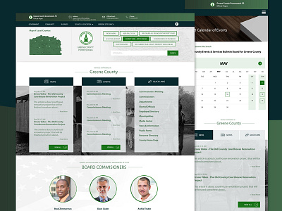 Green County design photoshop responsive ui ux web design website