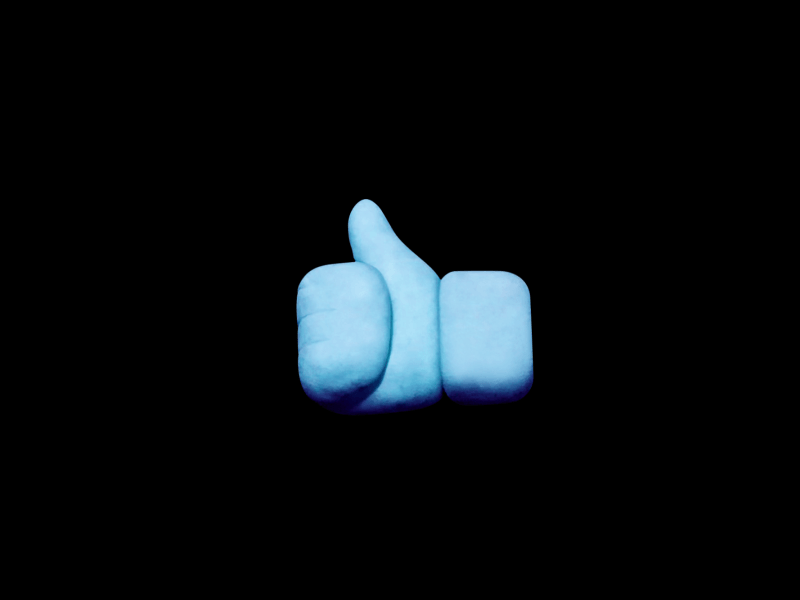 👍 Thumbs up - iconAnimation (Clay) after effects animation clay claymation icon icons like thumb thumbs up