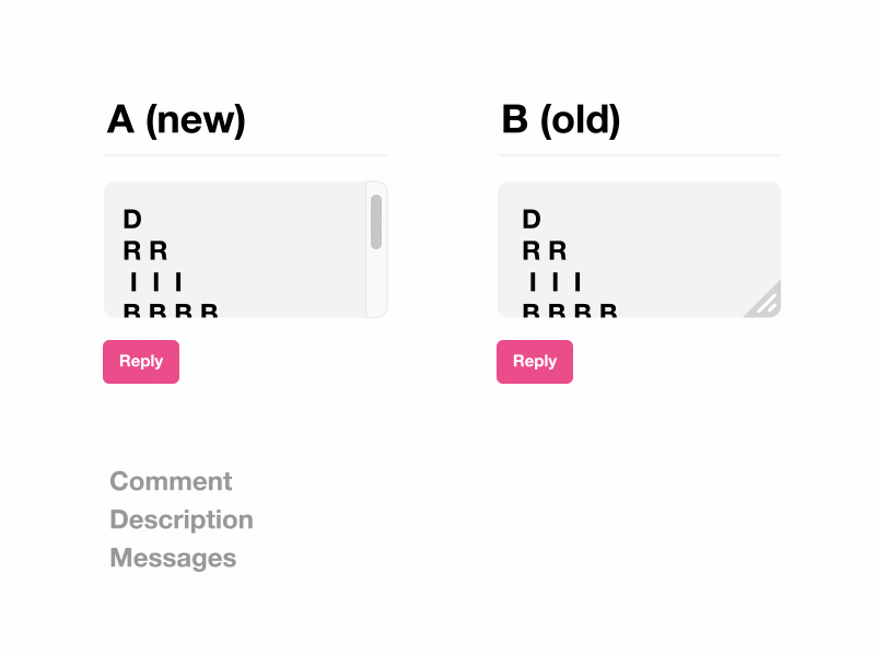 Dribbble textarea input Scroll vs. Resize after effects animation dribbble dribbblepleasemakethis ui