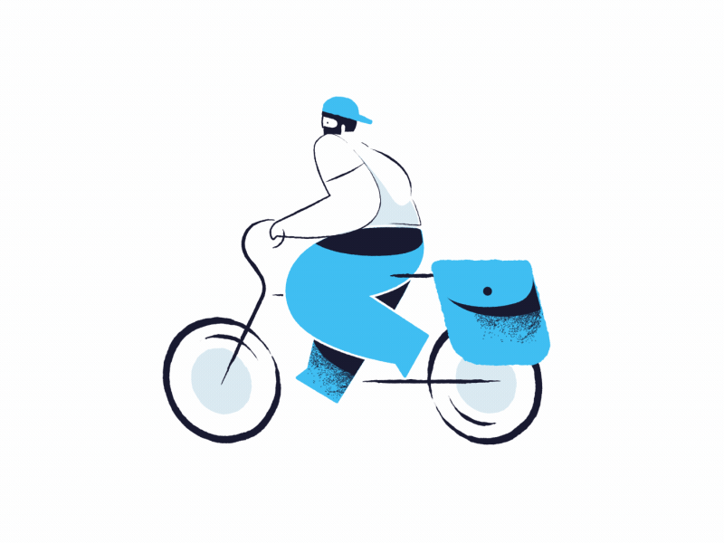 Zimablue - Animation after effects animation bicycle bike character illustration motion