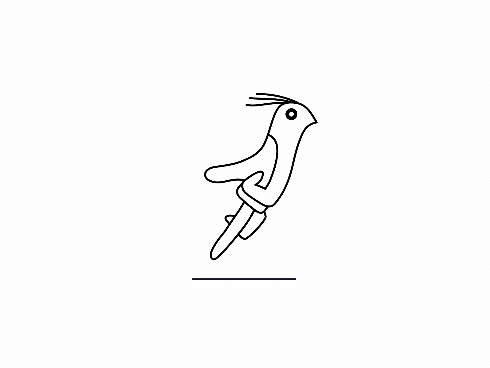 finger animation - the bird