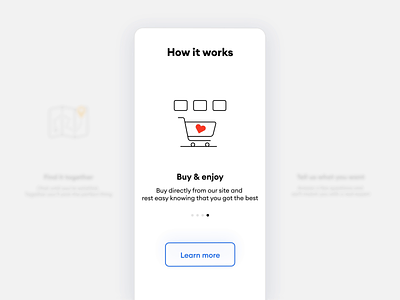 Curated - How it works after effects animation check hand icon icon animation illustration map micro-animation motion onboarding pin shopping ui ux walkthrough