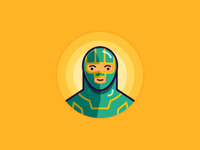 Kick-Ass avatar character fanart hero icon illustration illustrator playoffs sticker