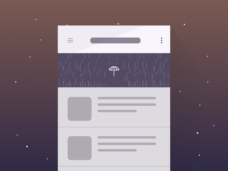 #1 Pull to refresh_Freebie - Weather Concept