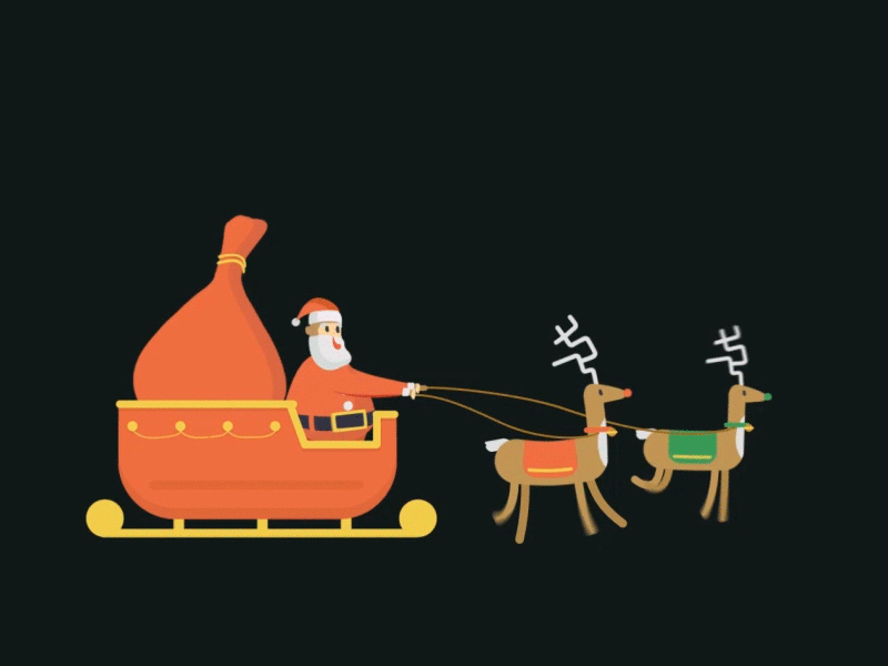 XMas Santa Animation animation character happy new year holidays illustration merry christmas reindeer santa xmas