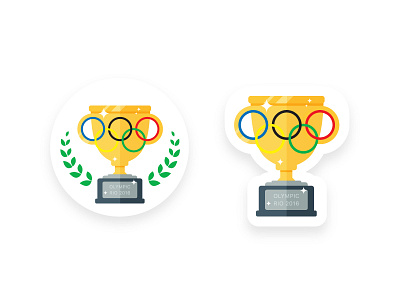 Trophy Olympic Sticker illustration olympic playoffs rebound sticker sticker mule trophy