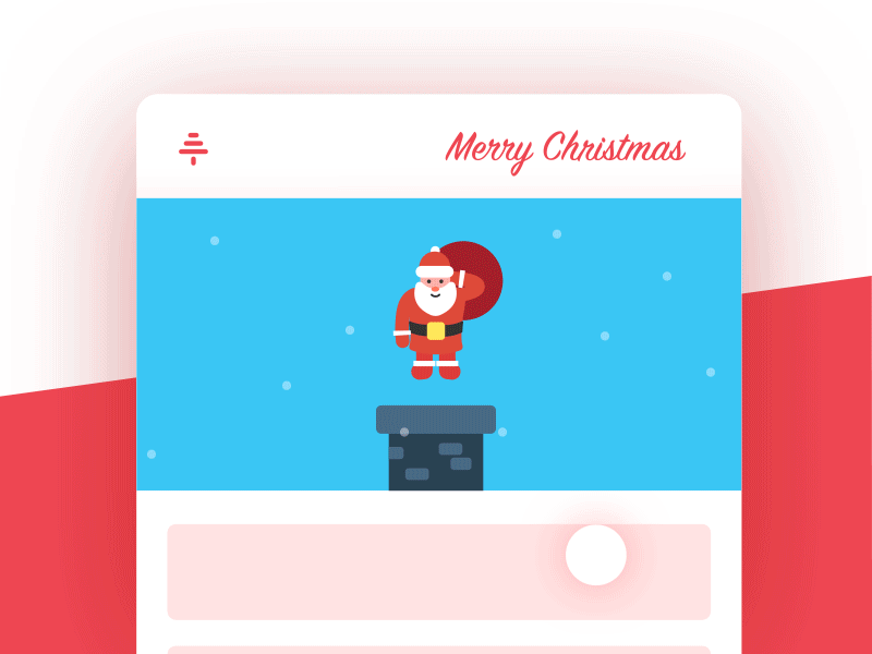#6 Pull to Refresh - MerryChristmas 🎄 (freebie) after effects animation christmas freebie loading pulldown pulldown to refressh refresh santa