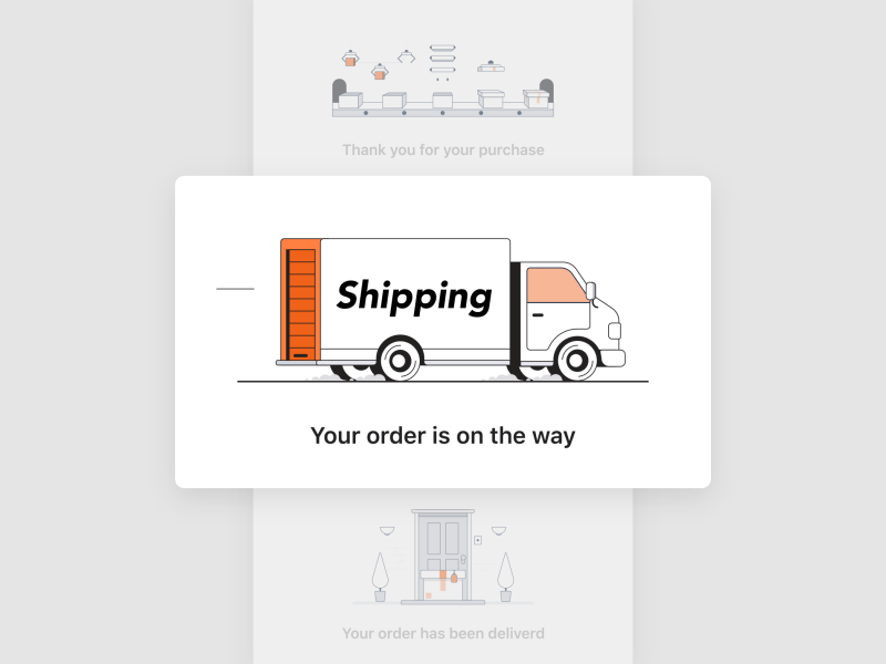 Shipping Animation after effects animation delivery design icon illustration motion order shipping ui vector