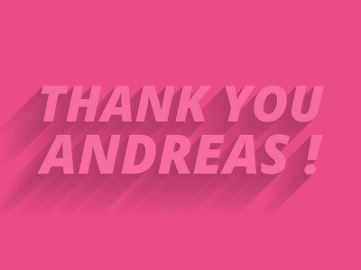 Thanks Andreas debuts game thanks