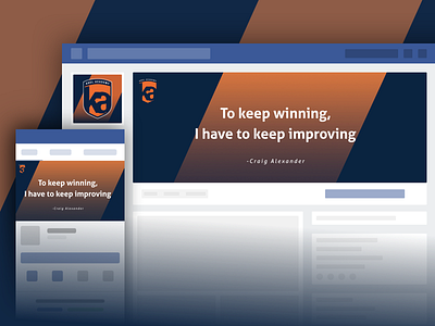 Facebook Cover Design facebook media minimal orange publicity social sports typography