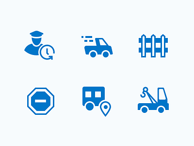 Automobile Iot Industry Icons - 03