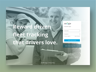 Customer Login for Fleet Tracking App