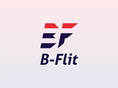 B - Flit Logo Design branding design letter logo logography minimal sports text logo typography