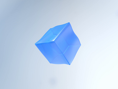 Jelly ice cube 3d c4d cinema4d design interaction interaction design motion motion design ui ux