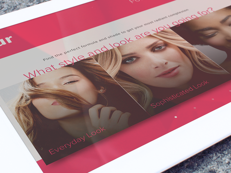 Makeup Product Finder UI ui pink makeup fashion ipad