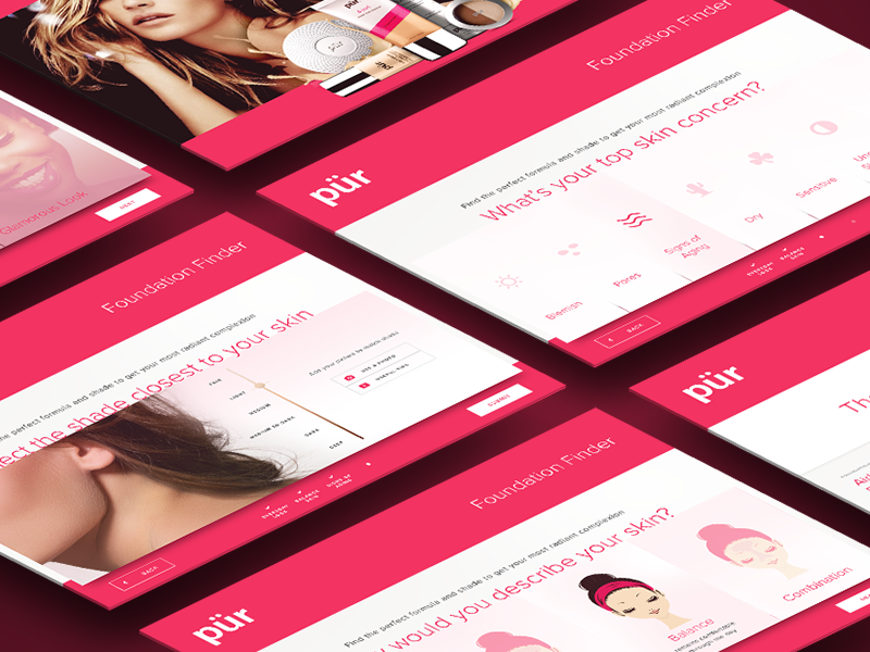 Makeup Product Finder UI ui ipad fashion makeup pink