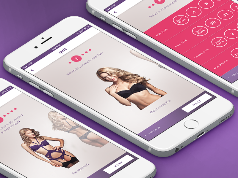 Lingerie App UI sexy mobile lingerie iphone ui