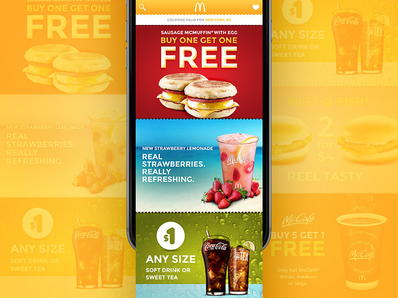 McCoupons App coupon app mcdonalds food