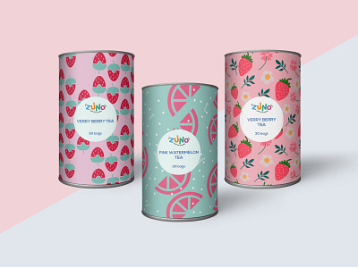 Zuno Tea Flavor Patterns brand brand design brand identity branding branding design design graphic design illustration logo pattern pattern design surface design vector