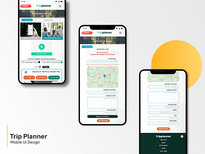 Trip Planner Mobile UI Design