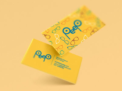 Branding for Peep sunglasses branding business card design graphic design logo