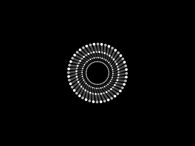 Circle of Circles black branding circle design hypno hypnosis hypnotic icon icons identity logo logotype mark oval particles round sun utopia