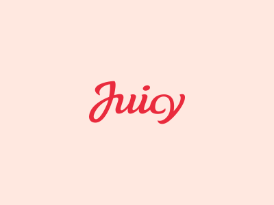 Juicy Typographic Logo Design