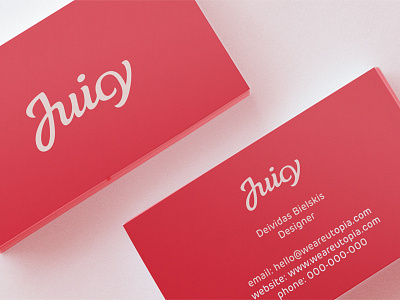 Juicy Business Cards Design by Utopia Branding Agency