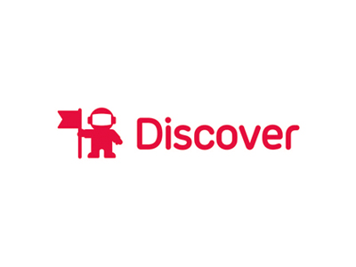 Discover: astronaut for online marketing logo design affiliate marketing astronaut cosmonaut conversie marketing flag discover discovery hosting email marketing logo logo design mark symbol icon online marketing seo web development social media google adwords space man spaceman