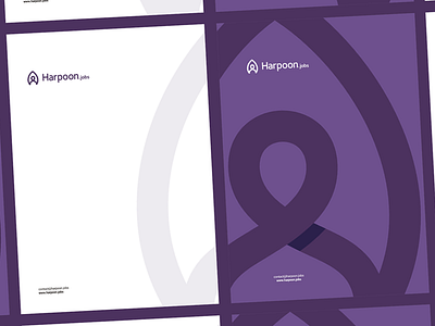Harpoon A4 letterhead / identity design