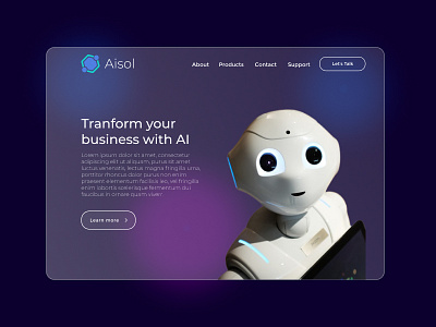 AI chatbot for business automation ai artificial intelligence bot branding chatbot design illustration ui ux web webdesign website website design