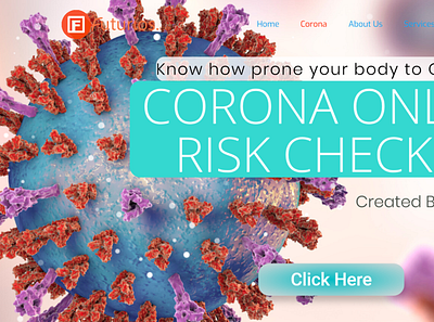 UI/UX For Corona Risk corona app ui uiux webpage